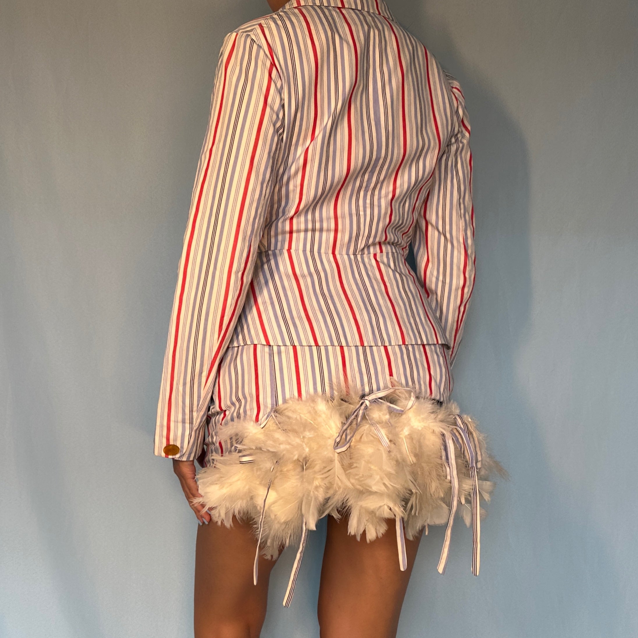 Vivienne Westwood Spring 1994 “Cafe Society” Checked Bustle Skirt & Wa –  Studded Petals Vintage