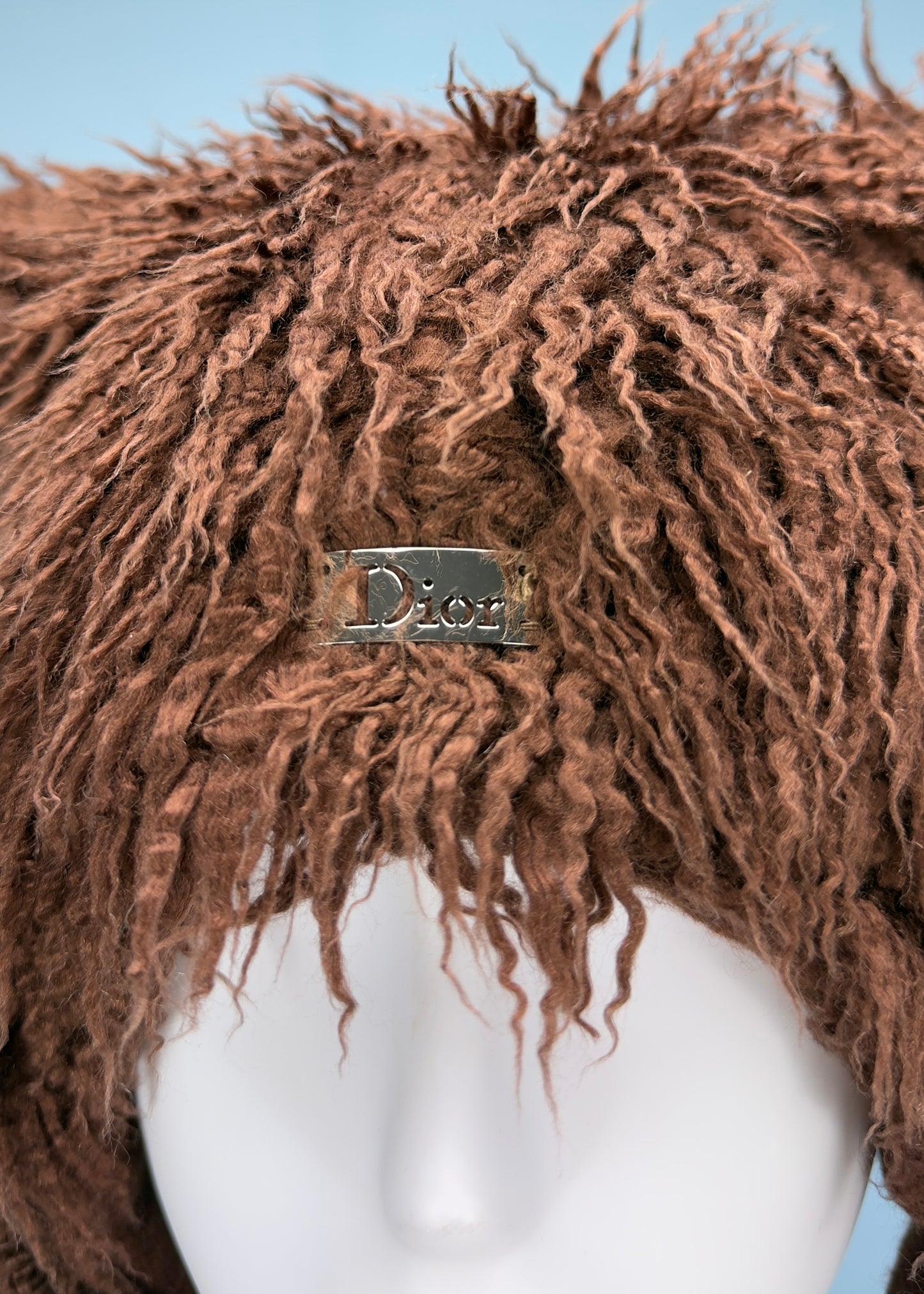 Dior 2002 Brown Faux Fur Bear Ear Hat