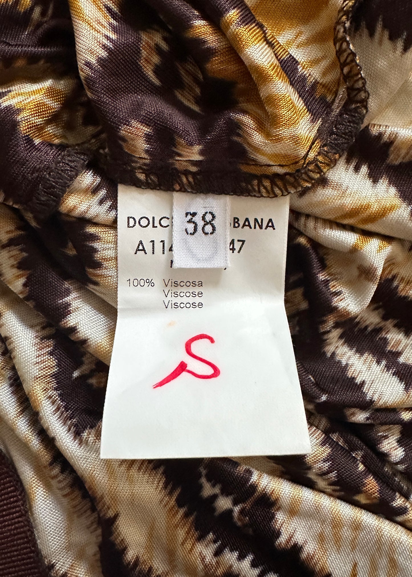 Dolce & Gabbana Fall 1999 Runway Tiger Print Skirt