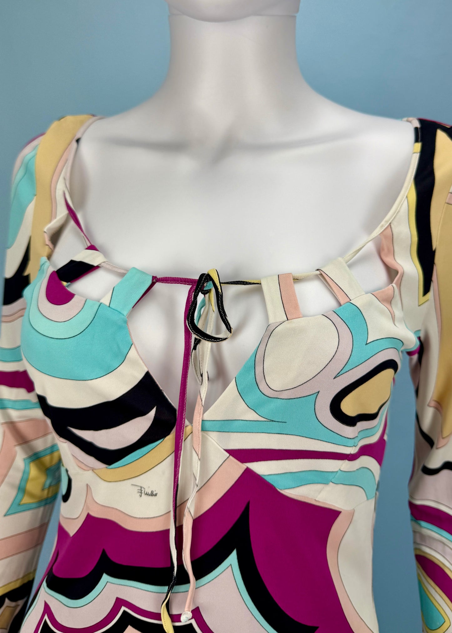 Emilio Pucci Spring 2005 Patterned Keyhole Top