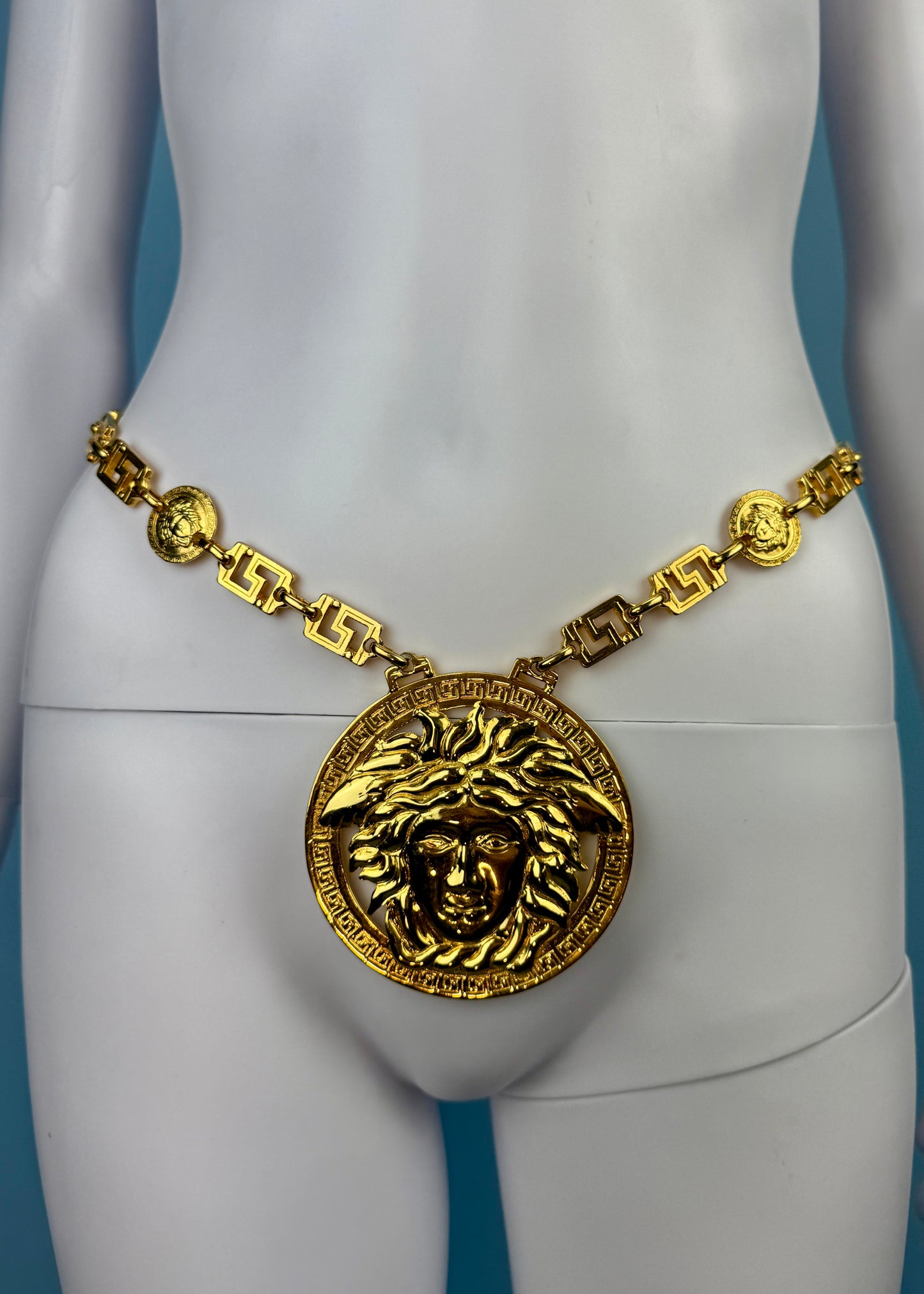 Versace Fall 1992 Runway Oversized Medusa Necklace