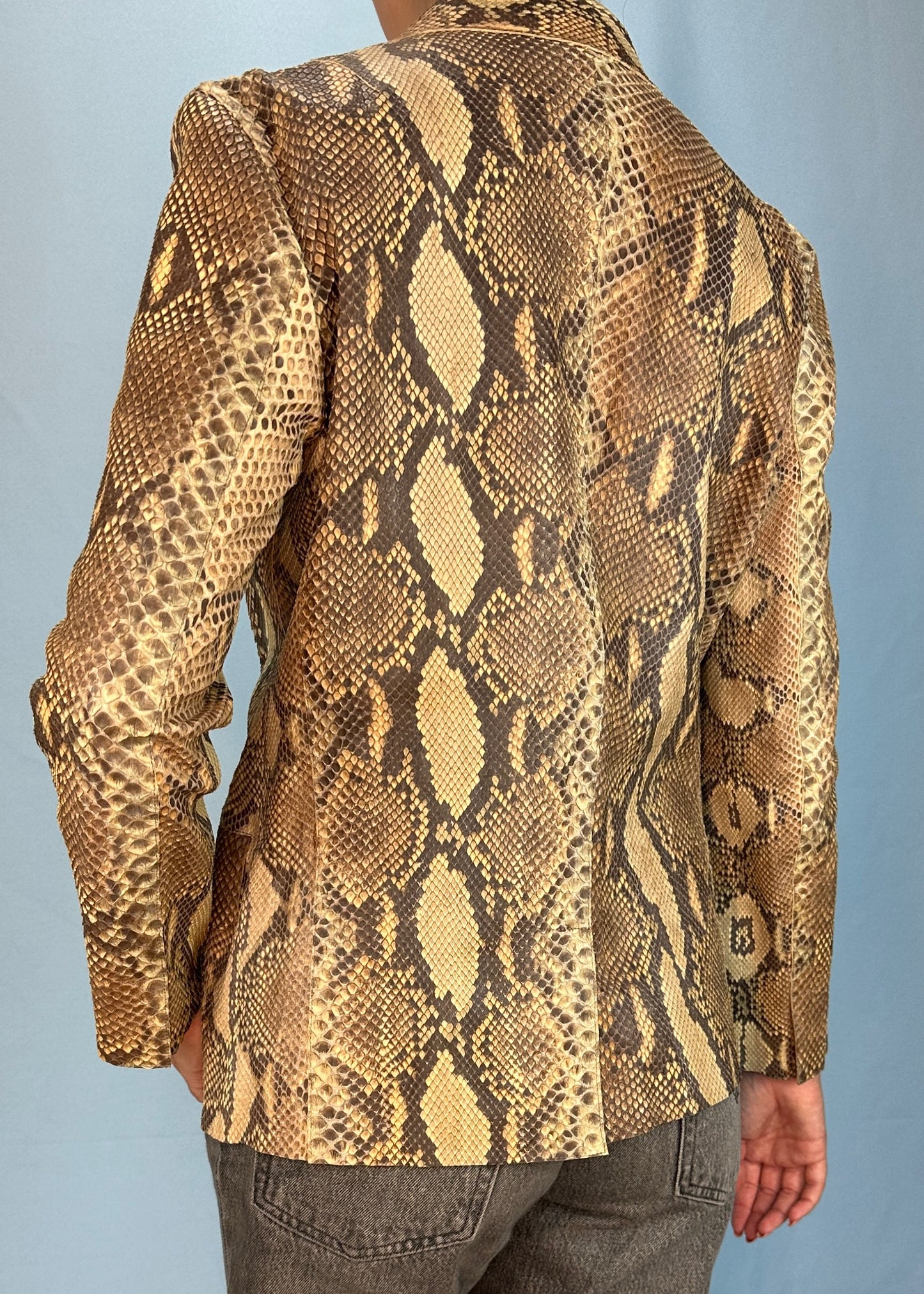 Gucci Spring 2000 Python Leather Jacket