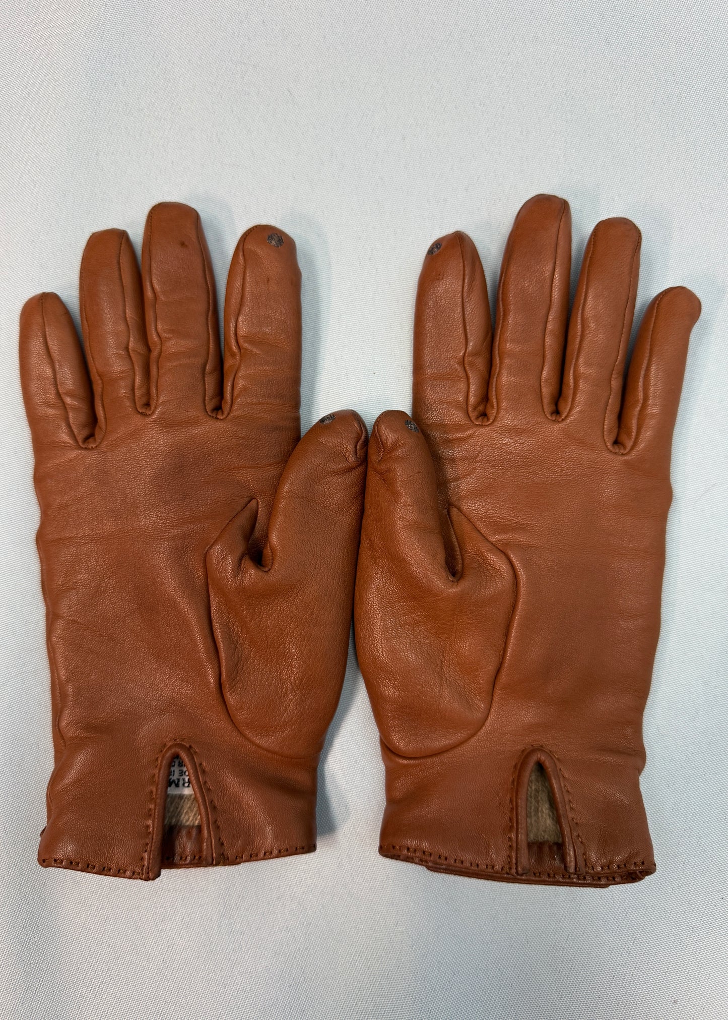 Hermès Brown Leather Soya Kelly Gloves