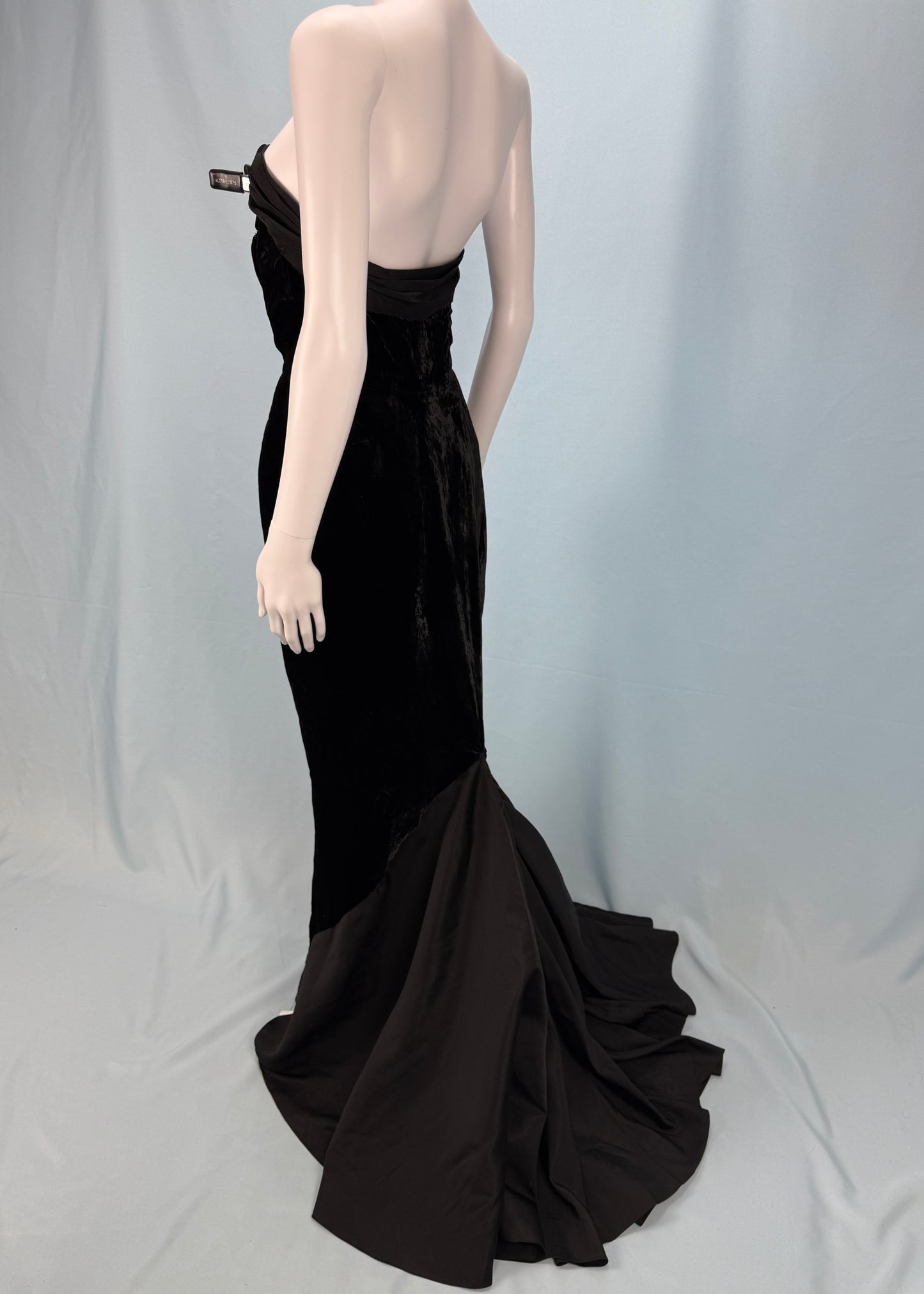 Pierre Balmain Haute Couture 1950’s Black Velvet Gown