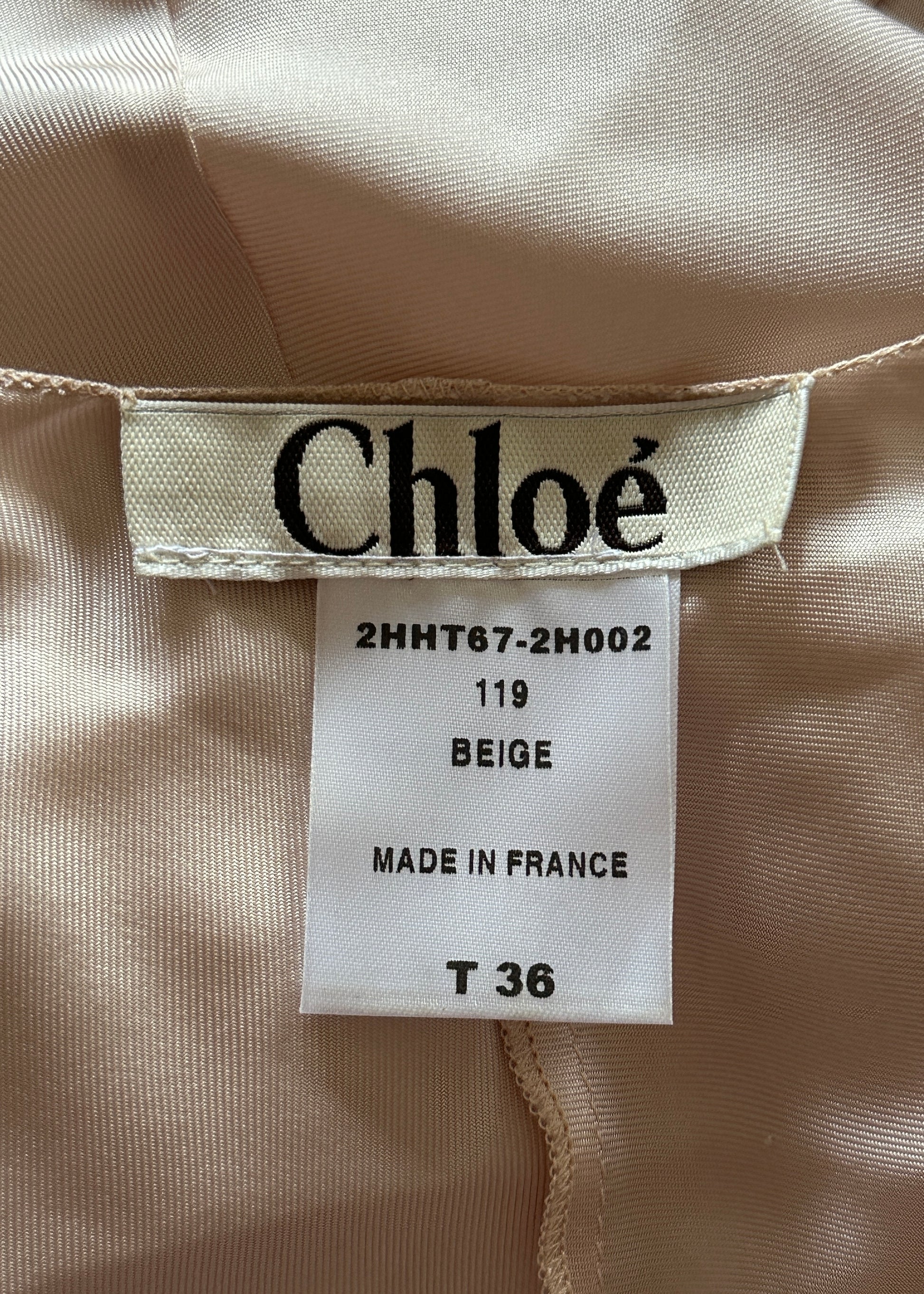 Chloé 2002 Silk & Lace Dress – Studded Petals Vintage