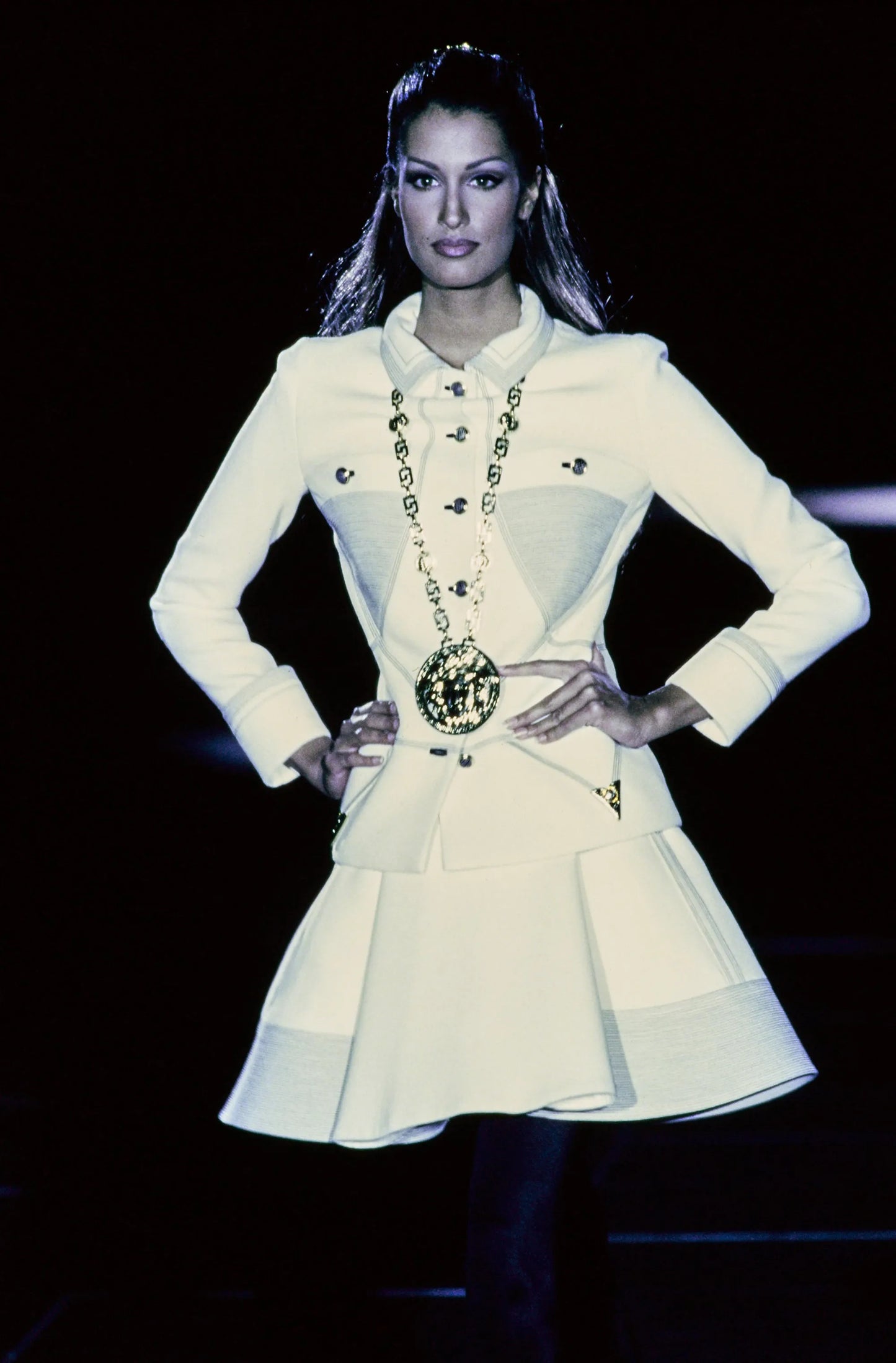 Versace Fall 1992 Runway Oversized Medusa Necklace